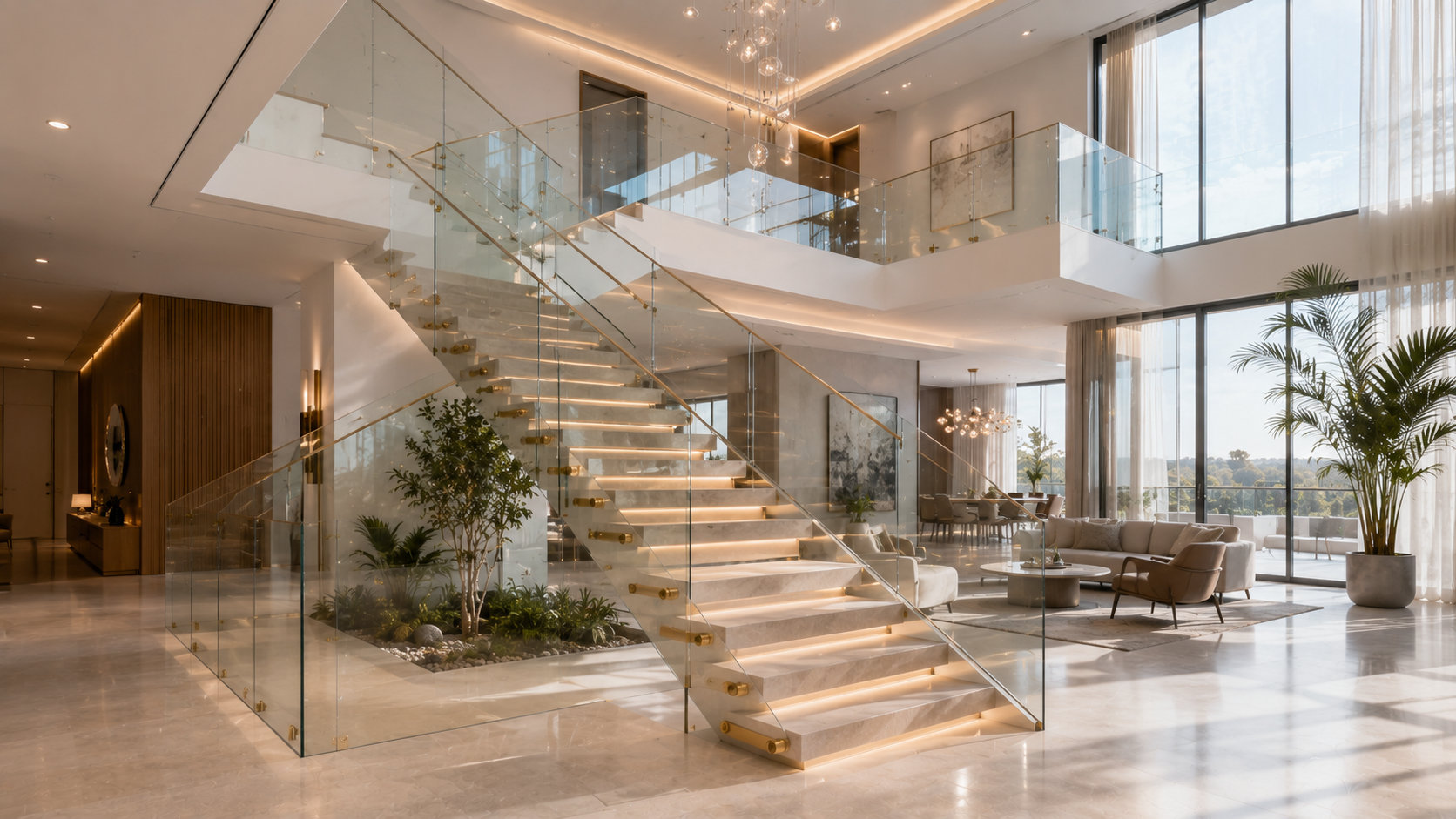 Glass Balustrades in Abu Dhabi - glass and aluminium work variety 9